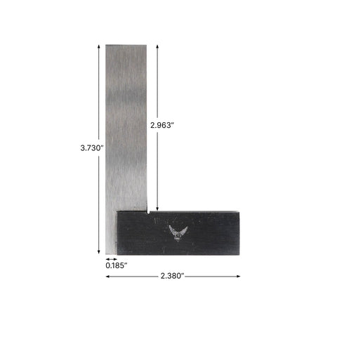 PEC Tools fixed square close-up of hardened steel beam and blade for durability