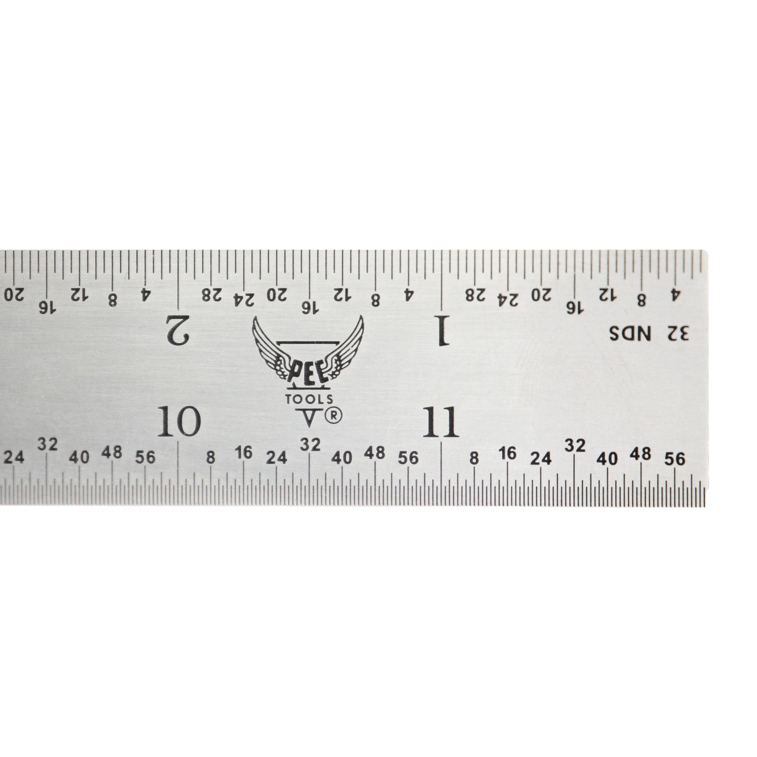 PEC Tools 12-inch ruler ideal for metalworking and woodworking layouts