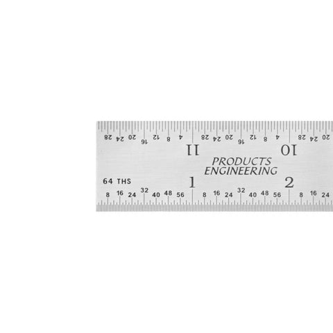PEC Tools etched graduations with black fill for easy readability