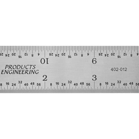 PEC Tools wide rigid ruler minimizes bending for stable measurements