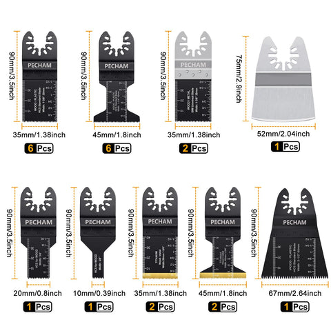 PECHAM electrophoretic black finish blades resist corrosion for daily use.