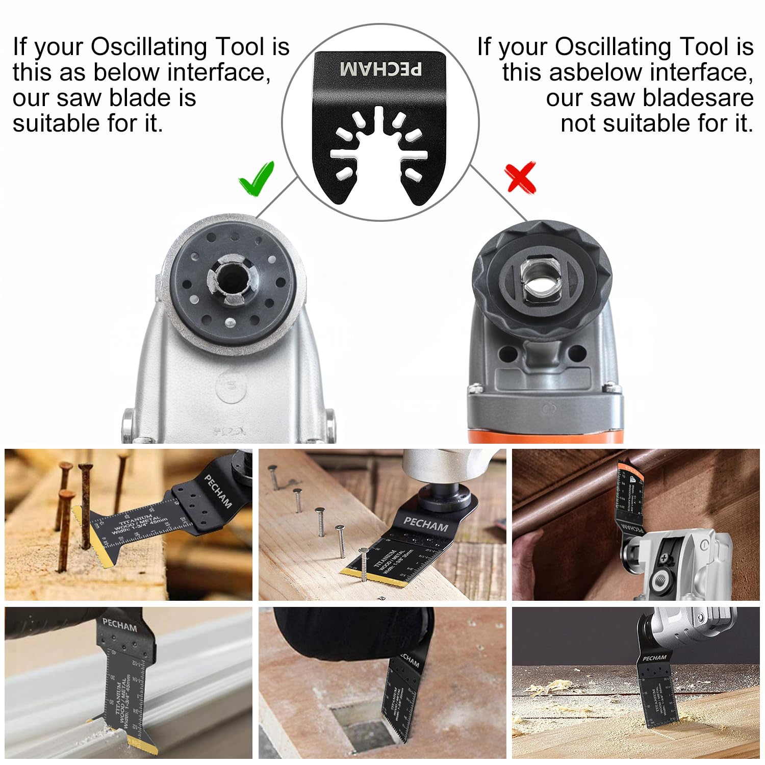 Pecham quick-release blades fit many models for convenience