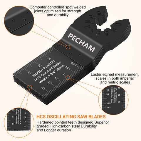 PECHAM titanium coated blades for metal cutting ensure strong performance and long life.