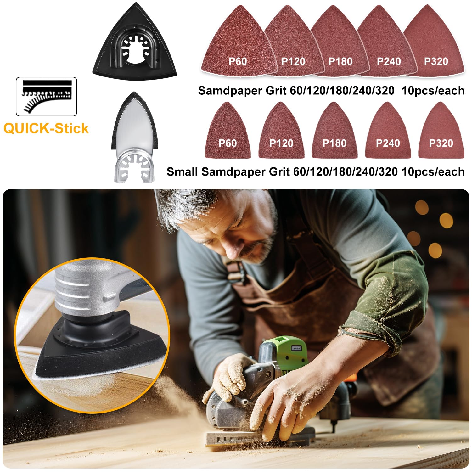PECHAM universal compatibility list helps fit many oscillating tools.