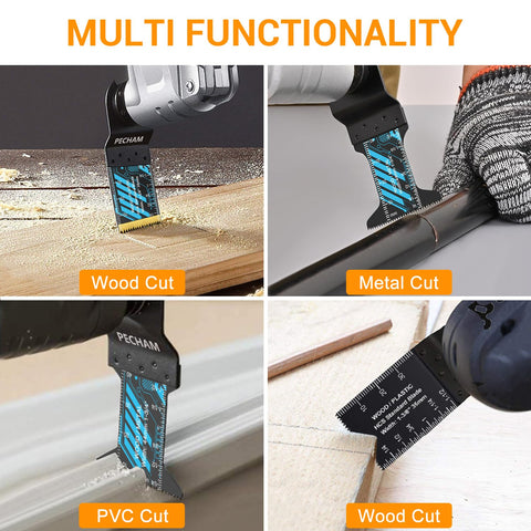 PECHAM wood-cutting blades handle soft to hardwood with smooth finish