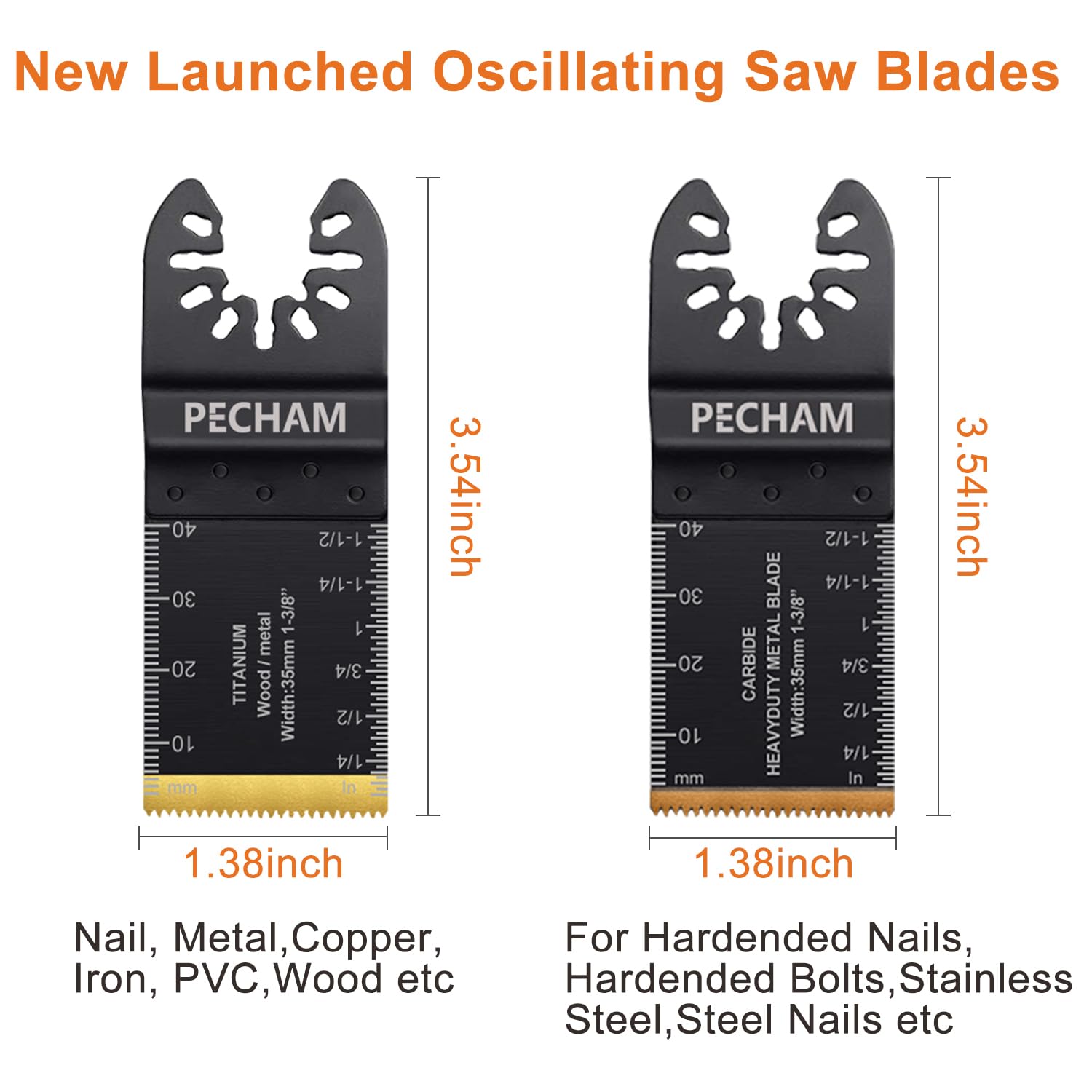 PECHAM blades for wood, metal, and plastic cutting projects