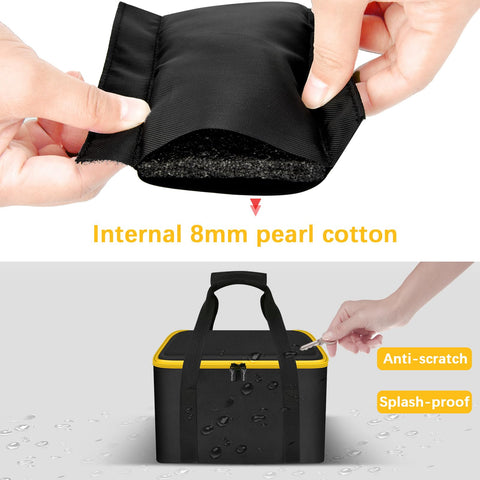 Large blade-pocket keeps spare 6-1/2 inch blades safe and ready.