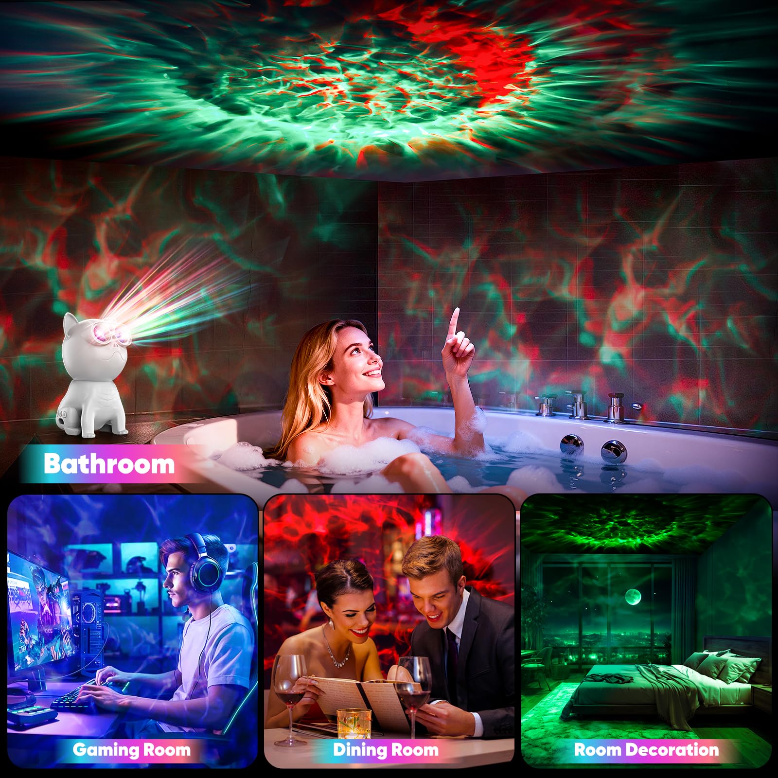 Pedica Galaxy Projector ceiling display boosts holiday decor and room aesthetics