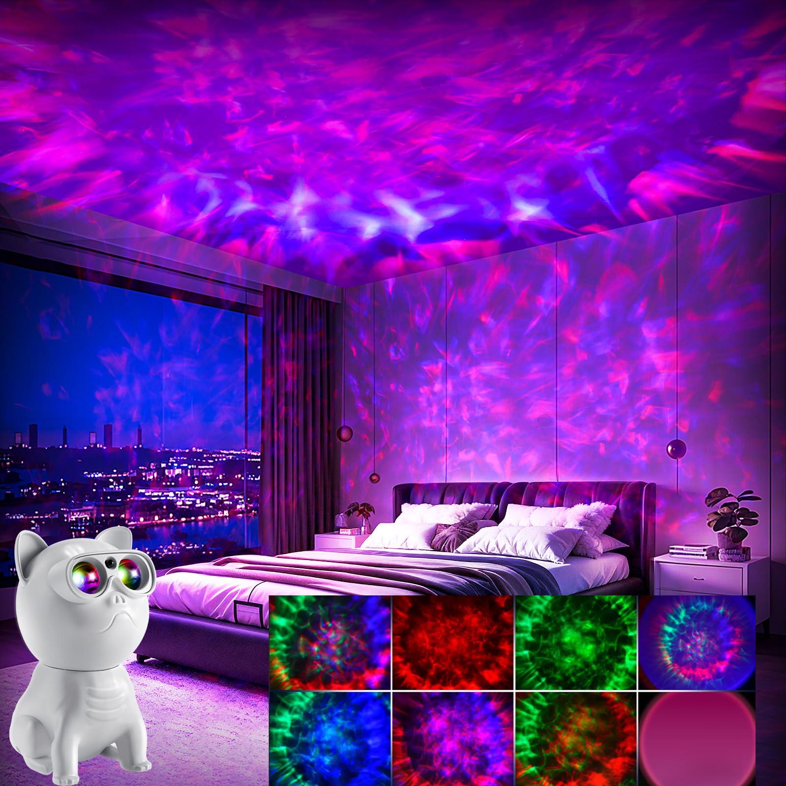 Pedica Galaxy Projector night light enhances kids' rooms with ambient glow