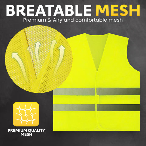 PeerBasics safety vest group overview shows bulk sizing for teams.