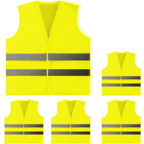 PeerBasics safety vest worn by a person for high visibility during daytime and night.