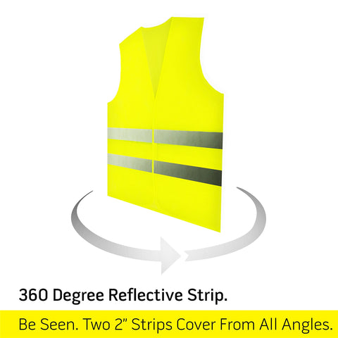 Velcro closure highlighted on the PeerBasics safety vest for quick on and off.