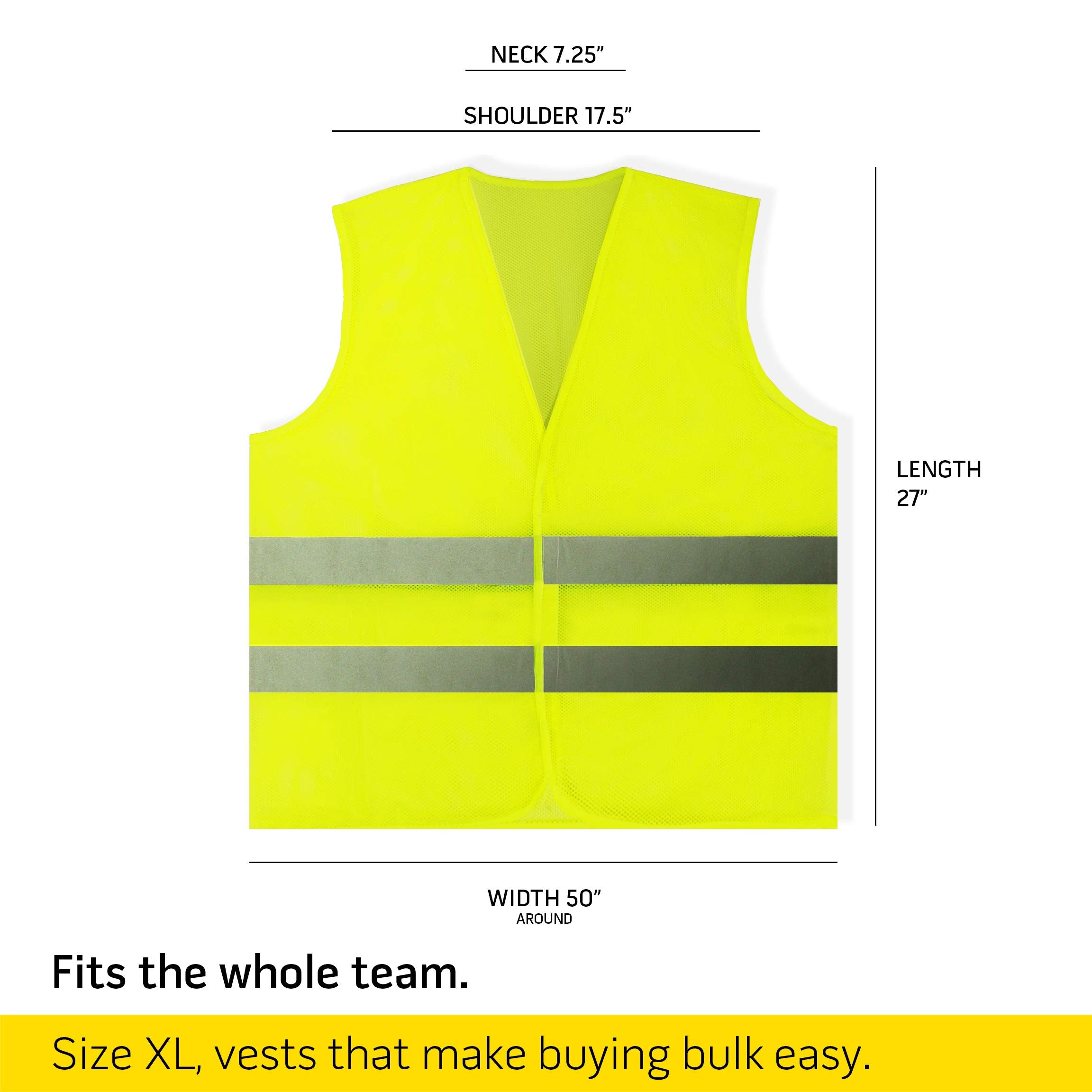 PeerBasics yellow vest worn over clothing demonstrates versatile everyday use