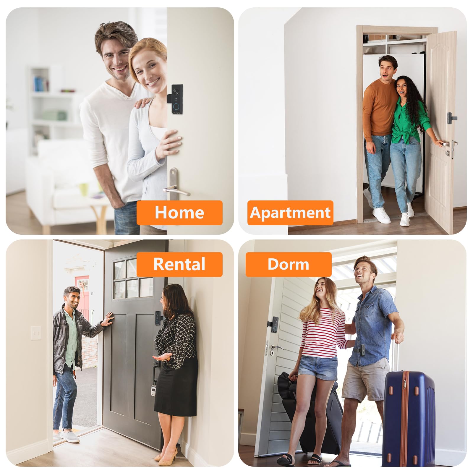 PEF E340 mount fits inward-opening doors for versatile placement.