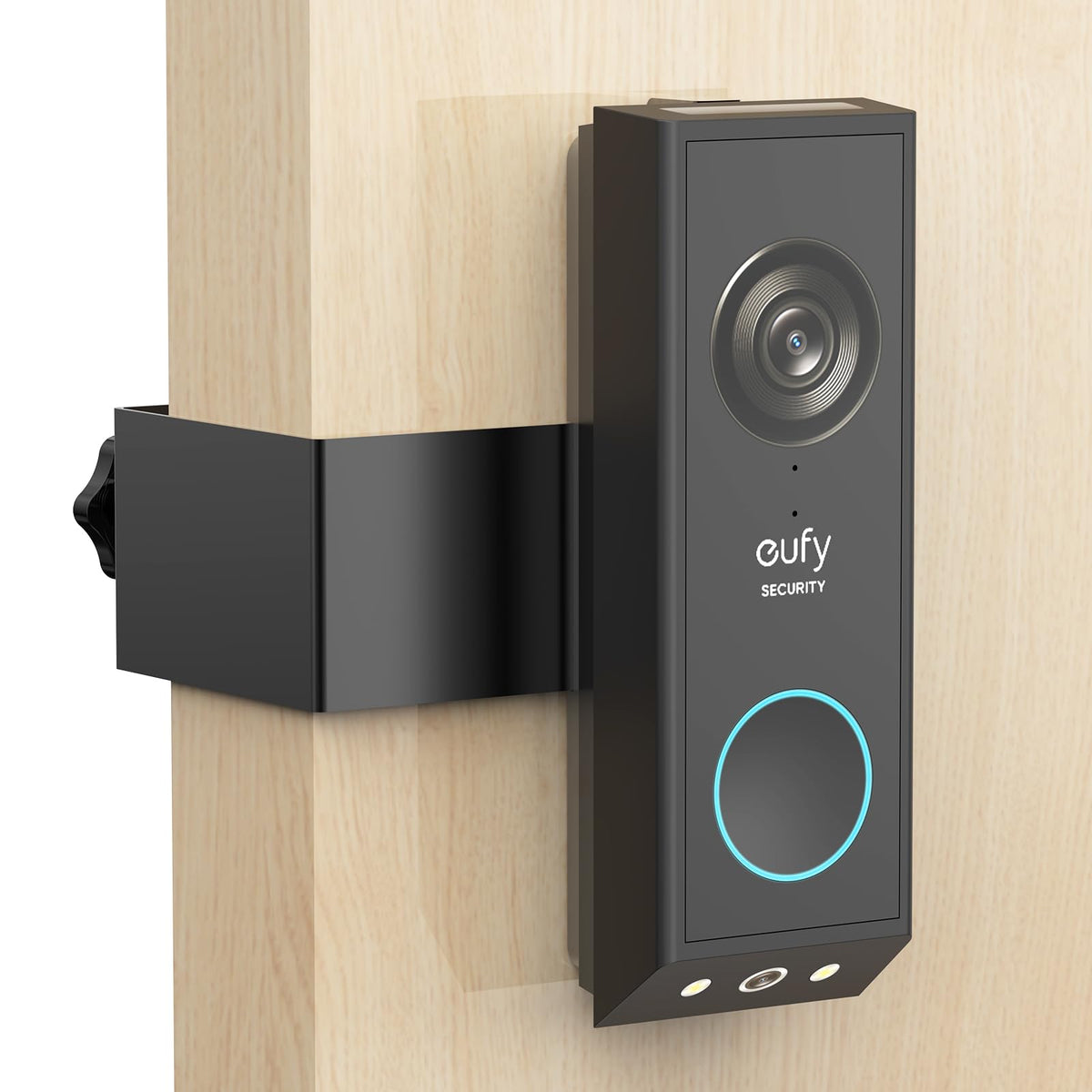 PEF E340 anti-theft doorbell mount front view shows secure placement for renters.