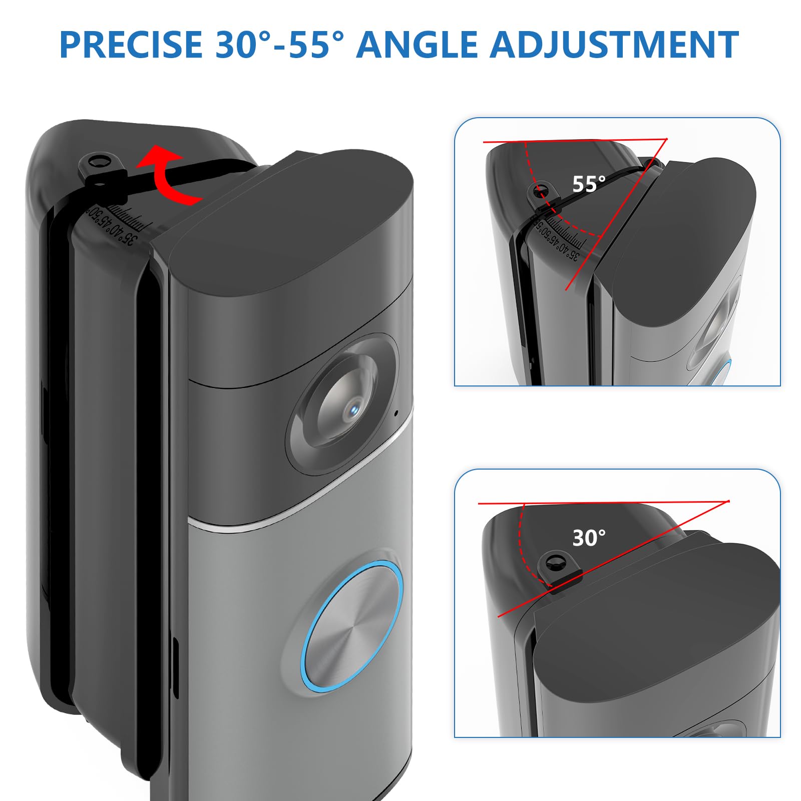 ABS-built R-ing mount resists wind and bumps for stable footage