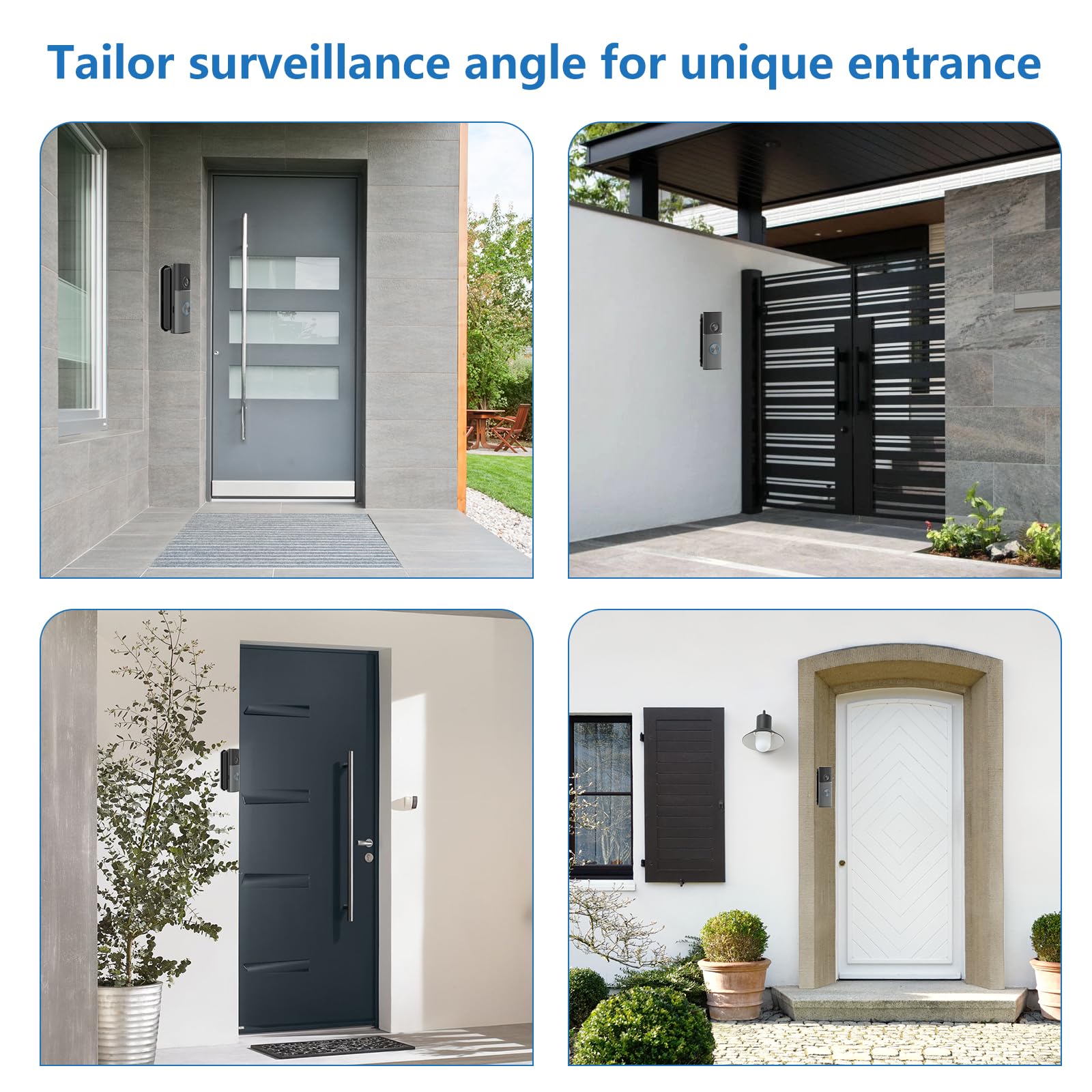 Symmetrical design for corners and curved walls coverage