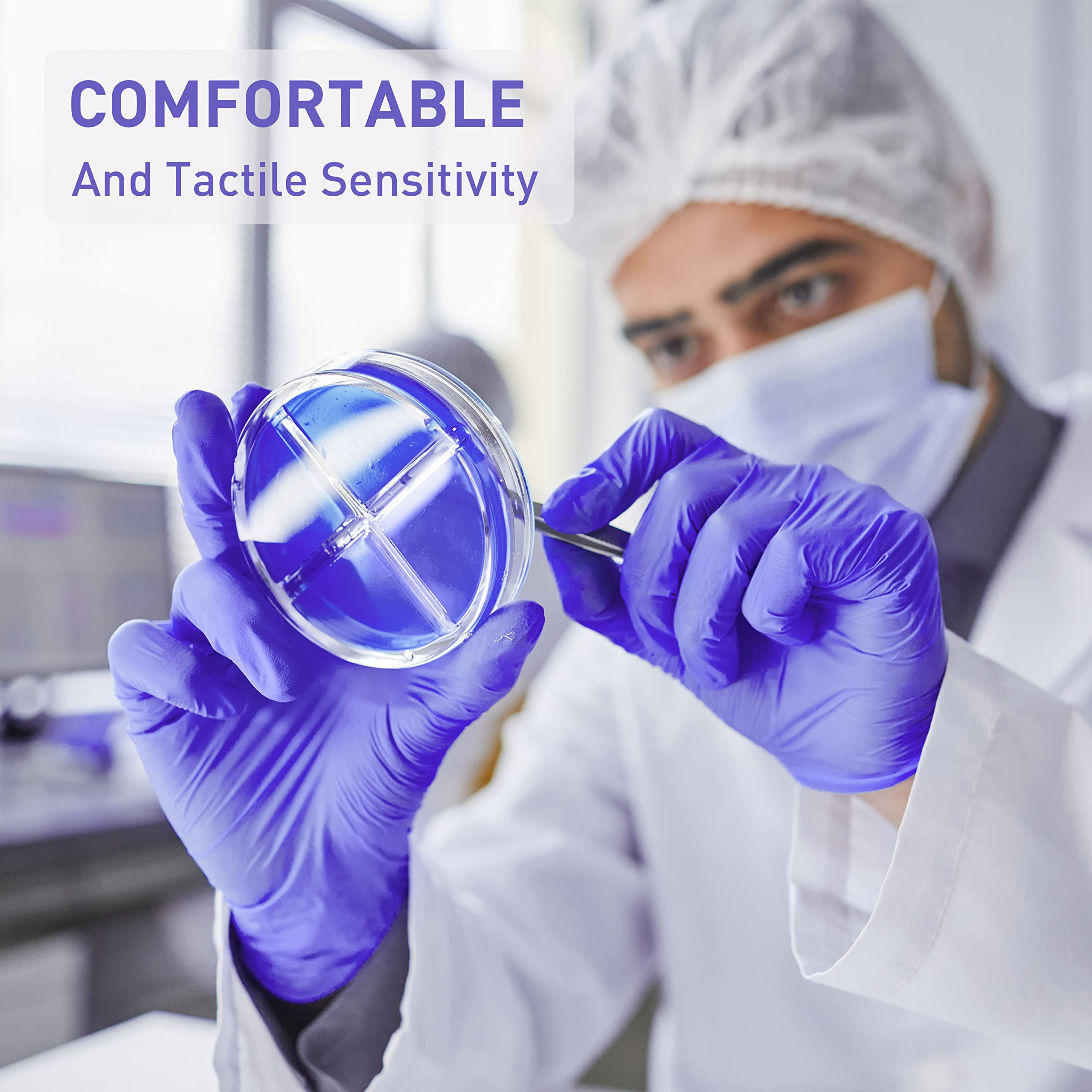 PEIPU Nitrile Gloves support technician use with tool handling.