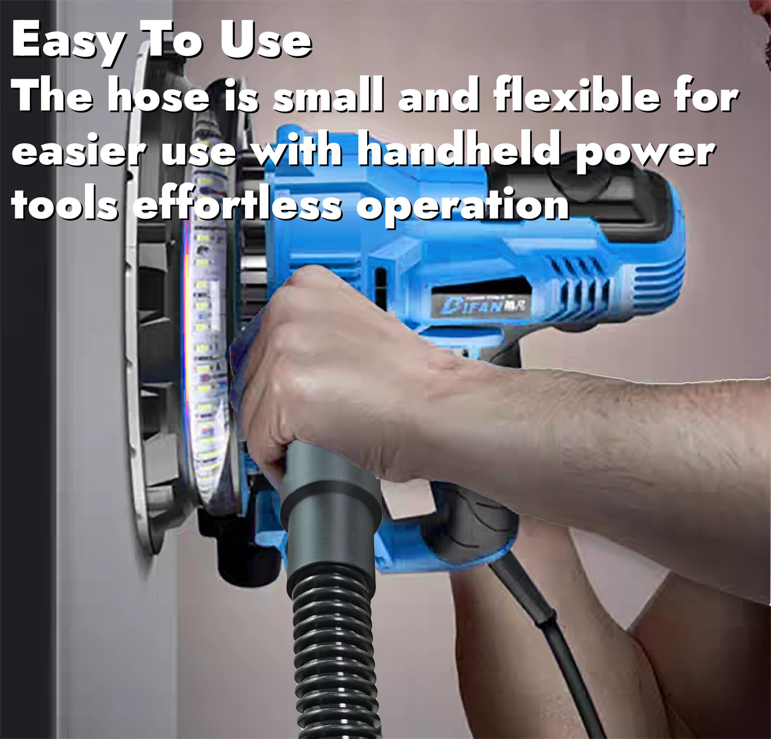 PEISONGFEI flex-port adapter 1-1/2in ID highlights extended reach for heavy dust tasks.
