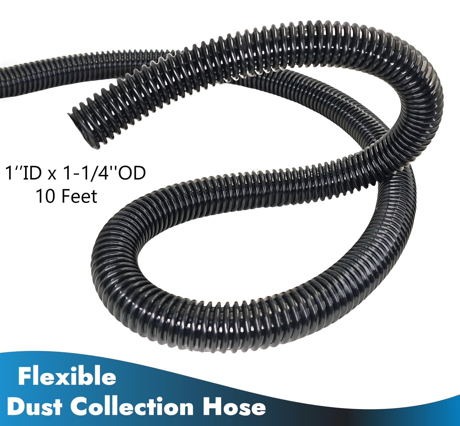 PEISONGFEI flex-port adapter 1-1/4in ID shows compatibility with larger dust ports.