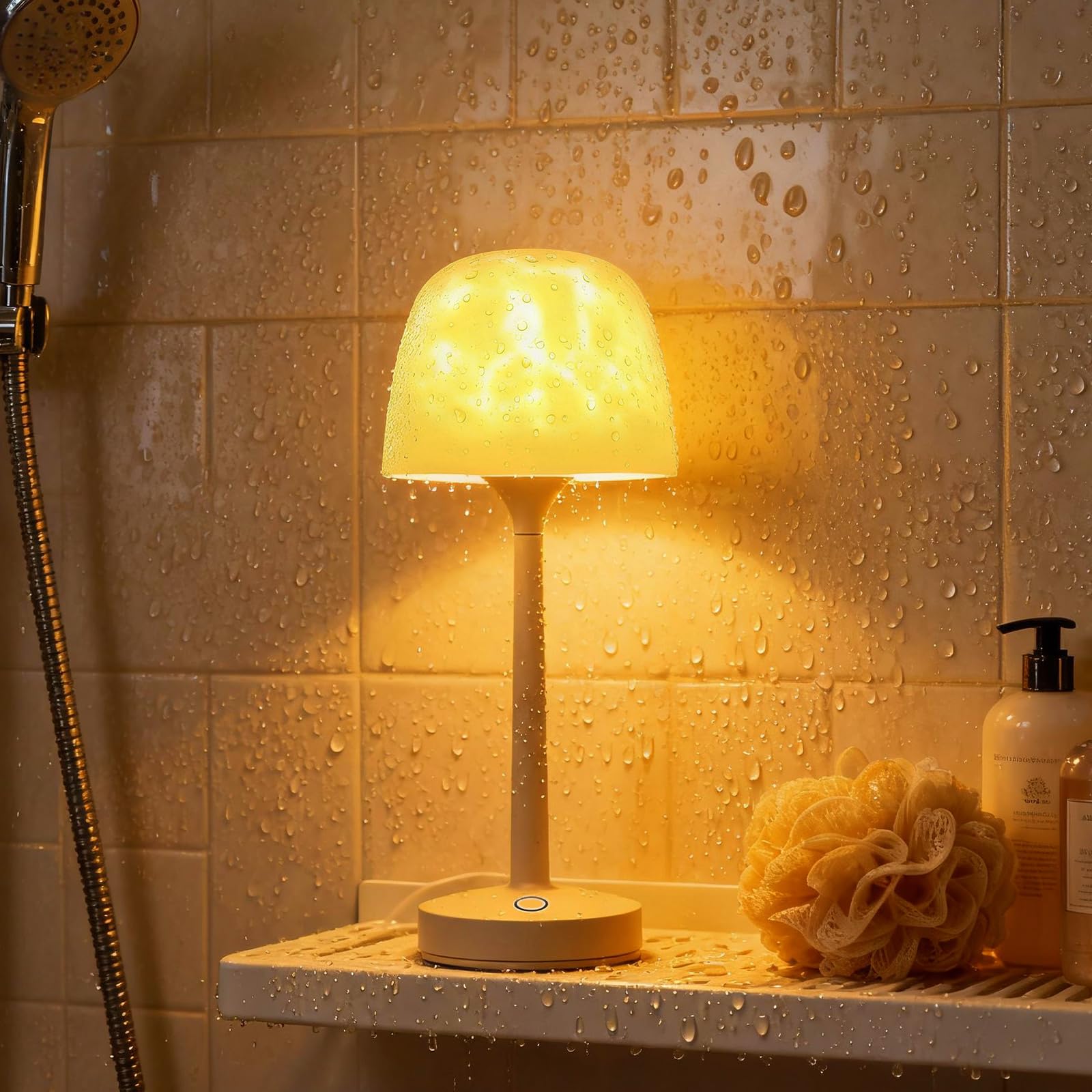 Peledic cordless rechargeable design eliminates cords in bathroom