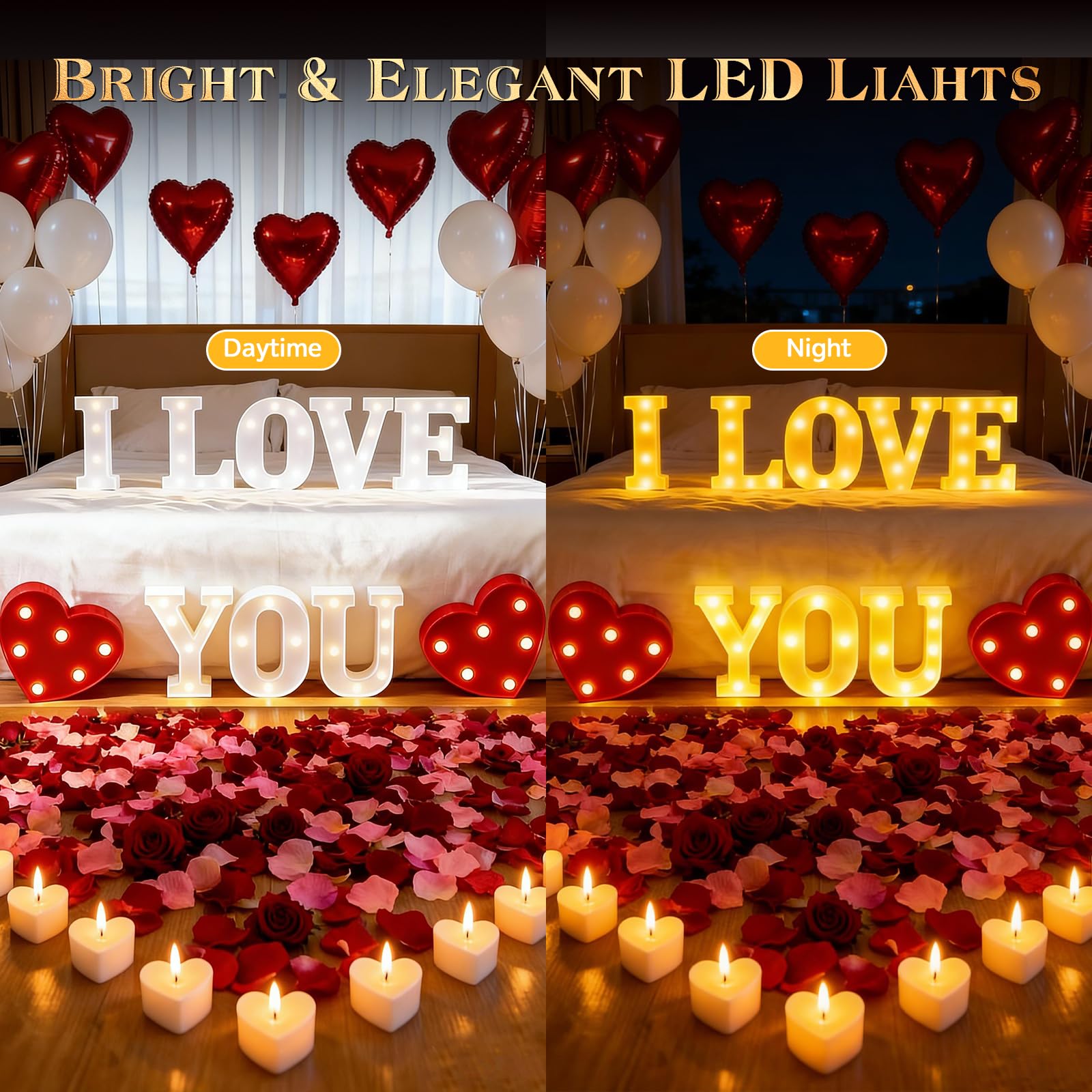 Peledic heart-shaped aluminum balloons add festive romance to venues.