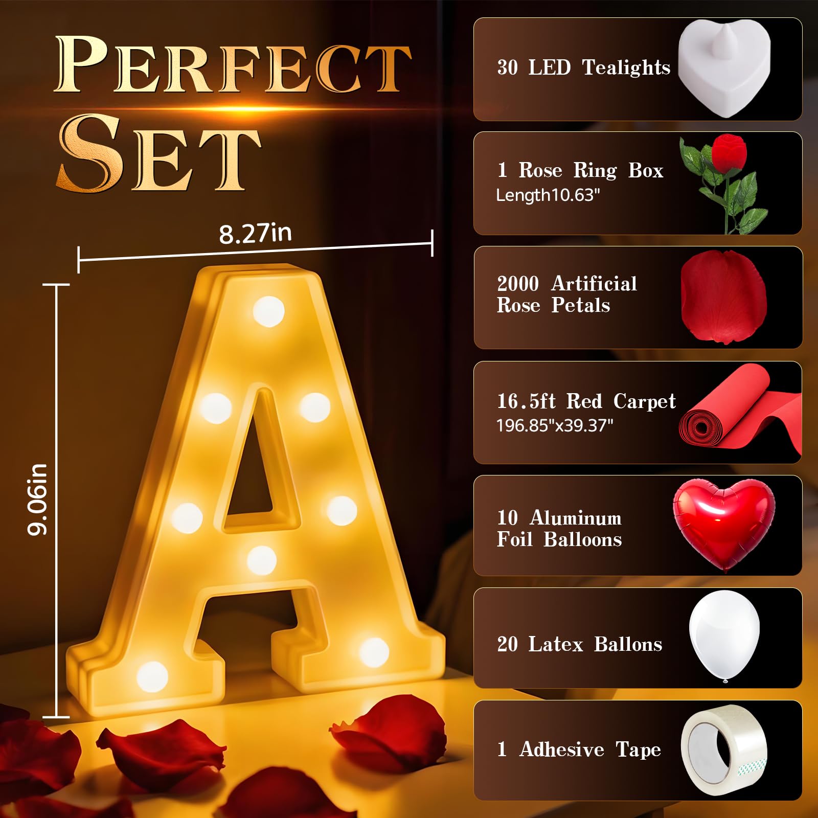 Peledic LED tea lights provide warm ambient light for intimate moments.
