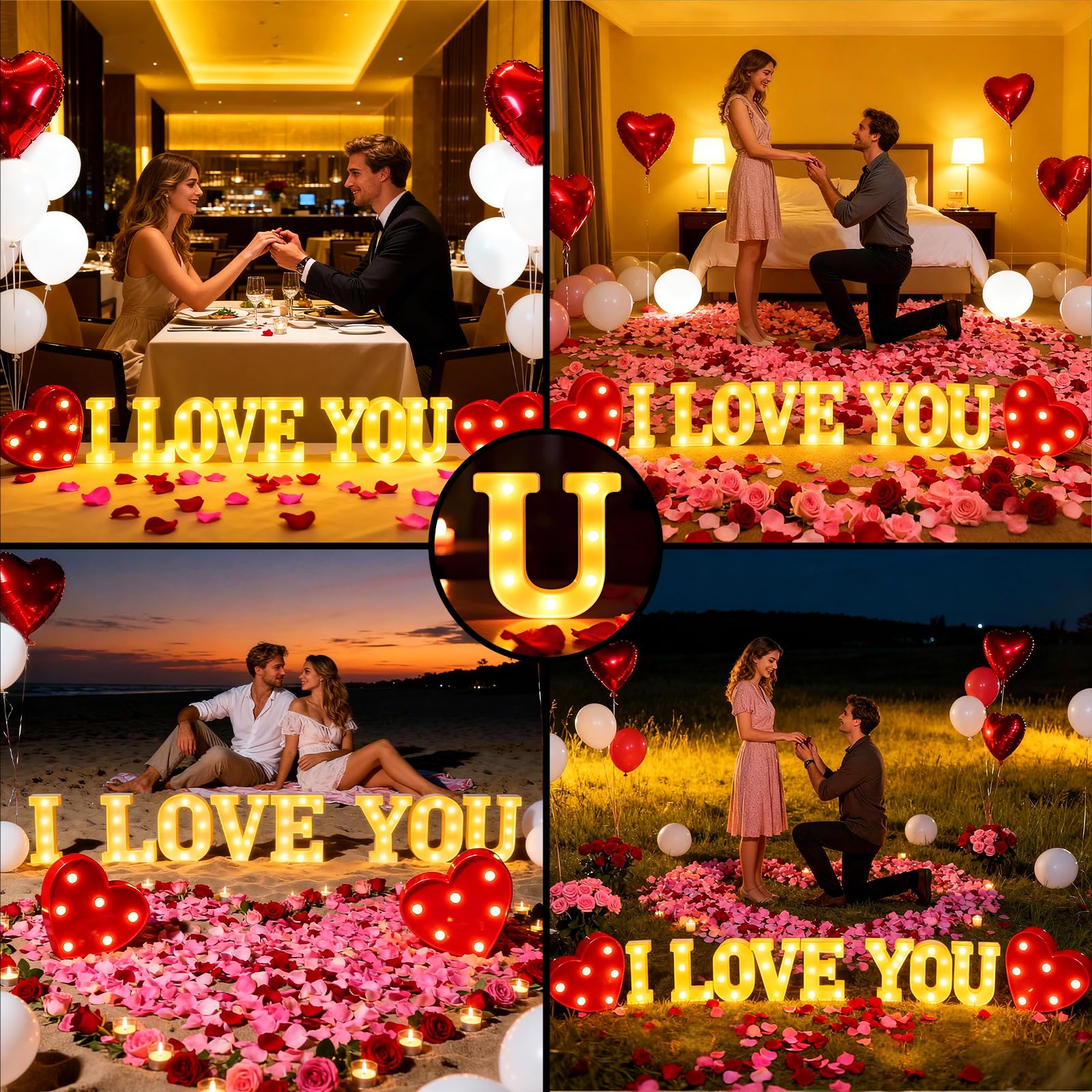 Peledic round pearlescent balloons provide shimmering backdrop accents.