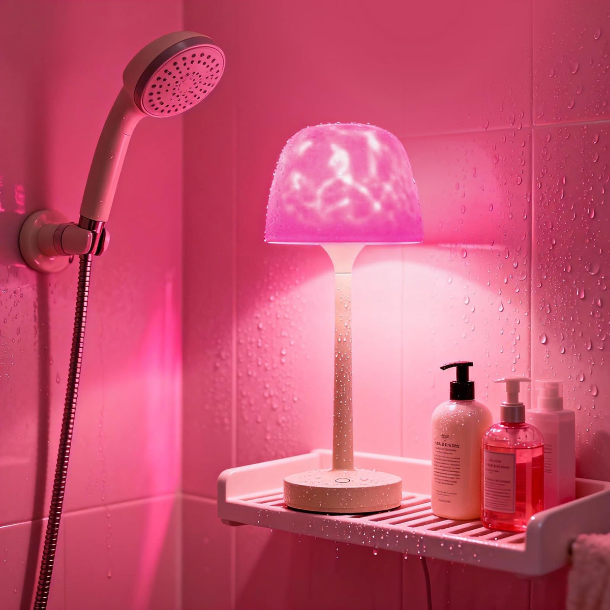 Peledic waterproof shower lamp installed inside shower provides bright visibility