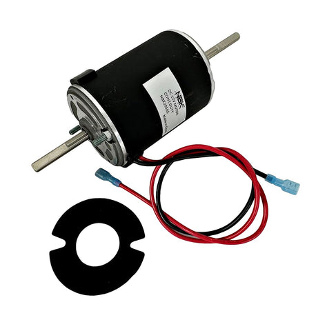 Pellethead Suburban 232684 blower motor close-up showing dual shaft design for RV airflow