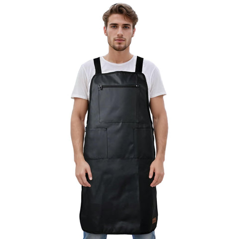 Pelocapa barber apron waterproof durability indicating protection from spills.