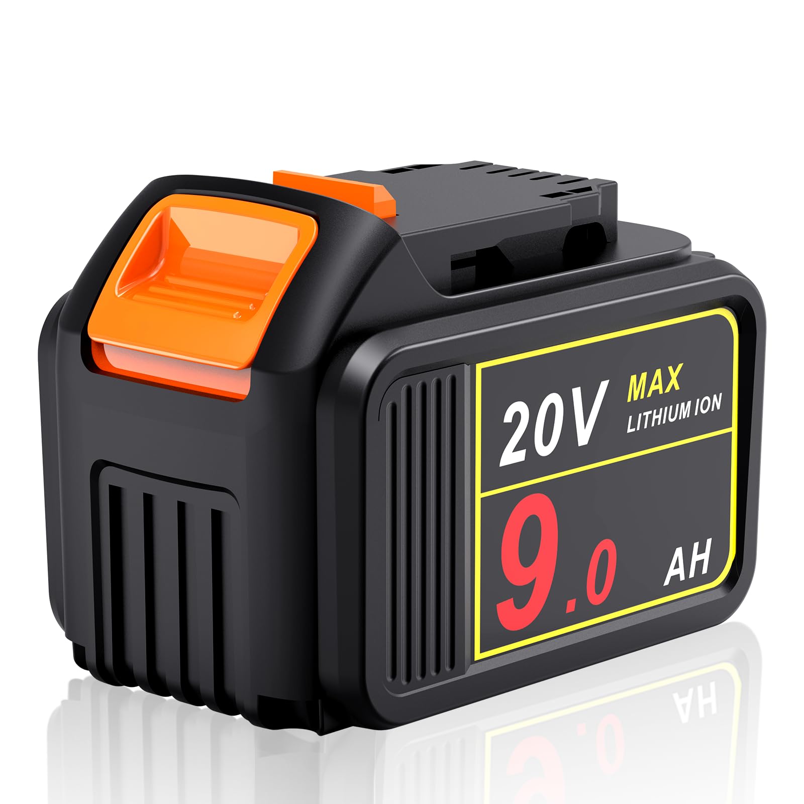 Pengjbatter 9.0Ah battery pack held in hand for extended runtime.
