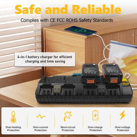 PENGJBATTER DCB104 LED indicator shows charging status at a glance.