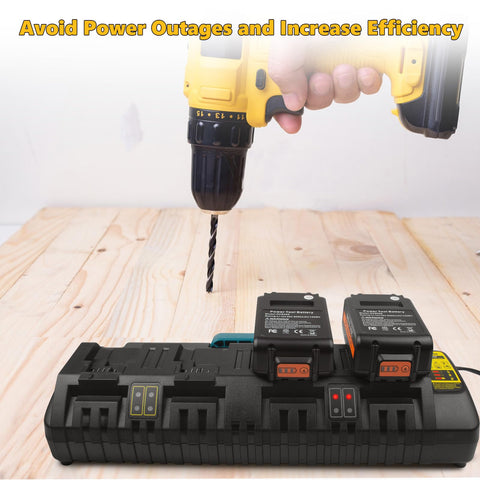 PENGJBATTER DCB104 built-in protection against overheating and overcharging.