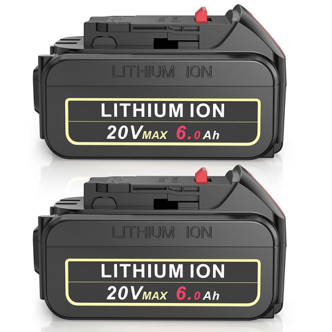 PENGJBATTER DeWalt 20V 6.0Ah battery front view for extended runtime