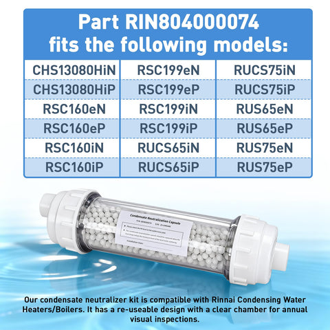 PENTASOO compatible with Rinnai 804000074 for direct replacement.