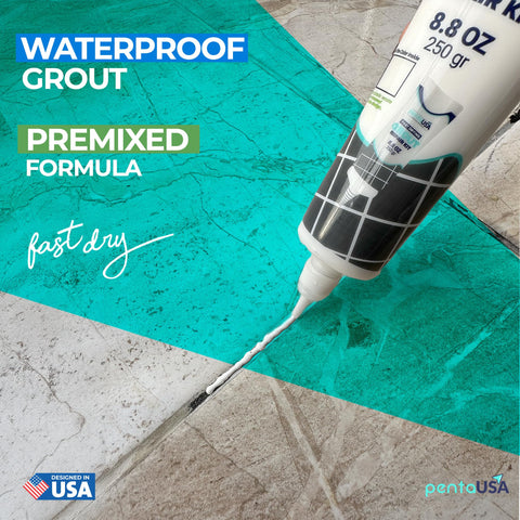 PentaUSA grout repair kit, odorless and mess-free for indoor use.