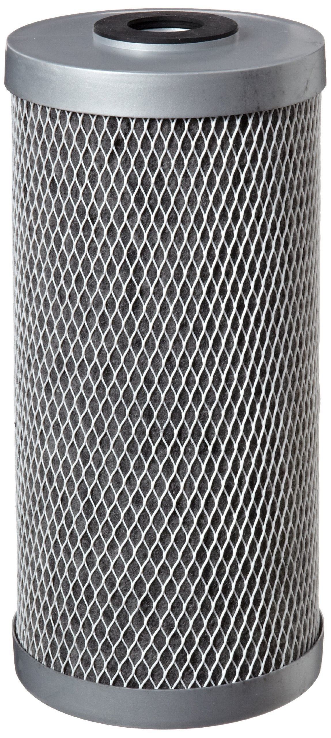 Pentek FloPlus-10BB cartridge label close-up illustrating 0.5 micron precision