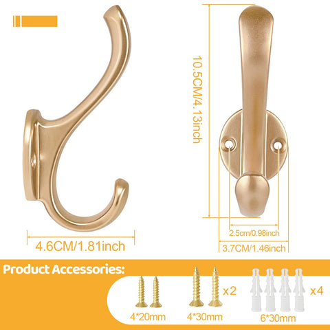 PEOIAOY double-hook design for coats and jackets
