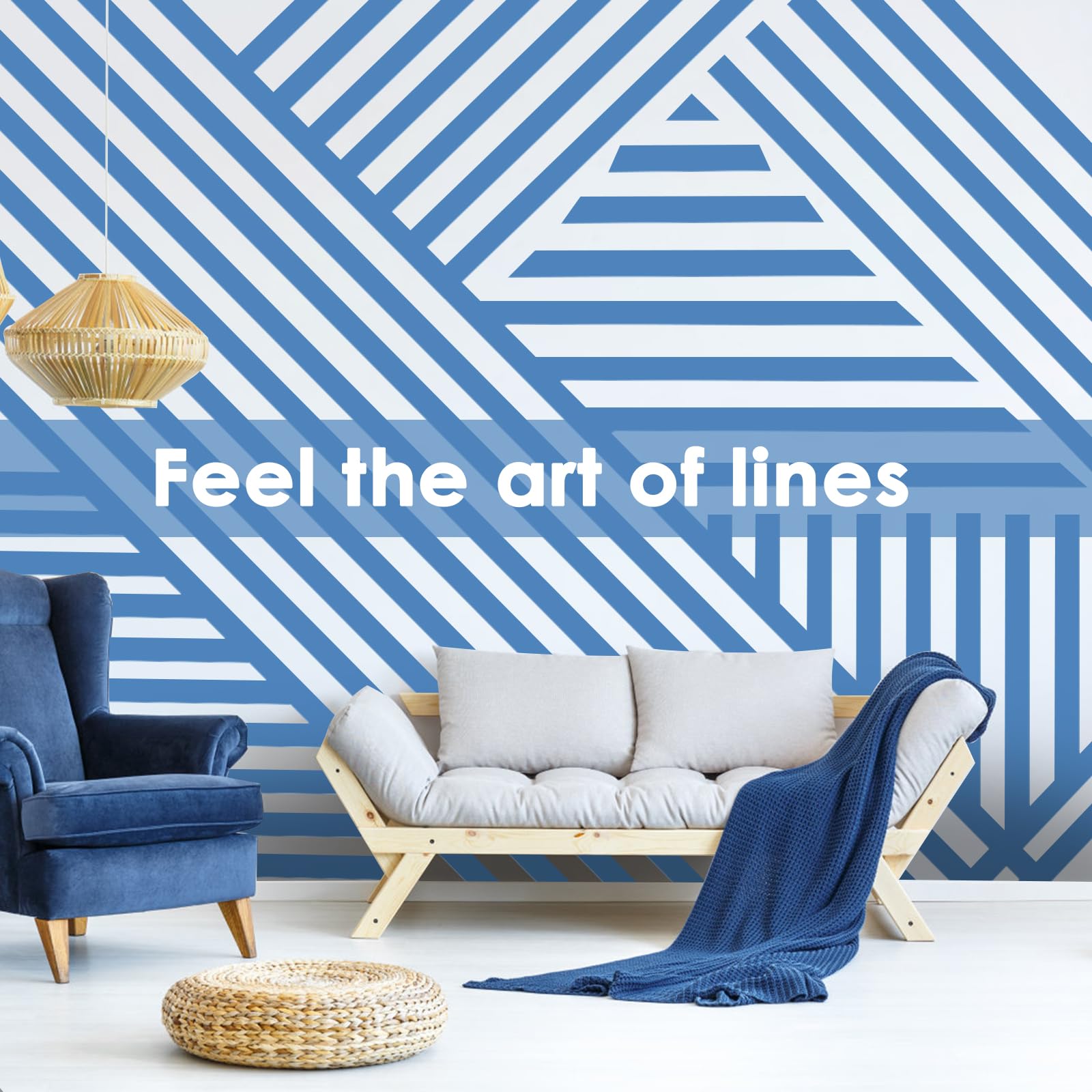 Peoin blue painter's tape ideal for crafts and labeling tasks.