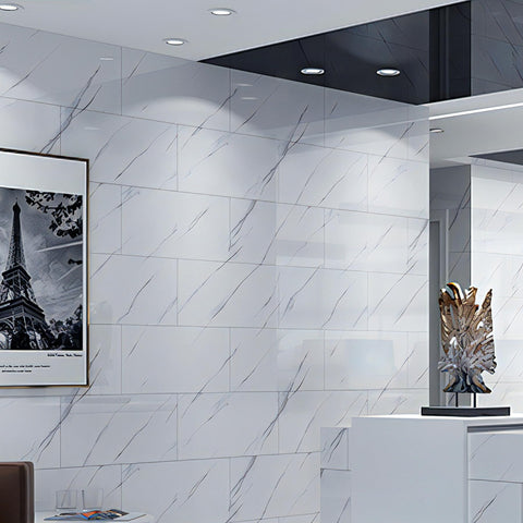 PeonyQueen marble wallpaper for bathroom walls combines elegance with moisture-friendly durability.