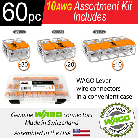 Peppy Products WAGO 221-612 2-conductor modules enable quick splicing