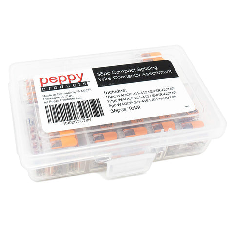 Peppy Products WAGO 221-412 two-conductor close-up