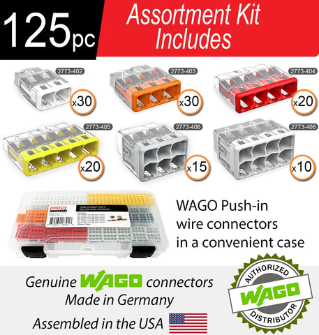 Peppy Products WAGO 2773 push-in connections speed terminations.