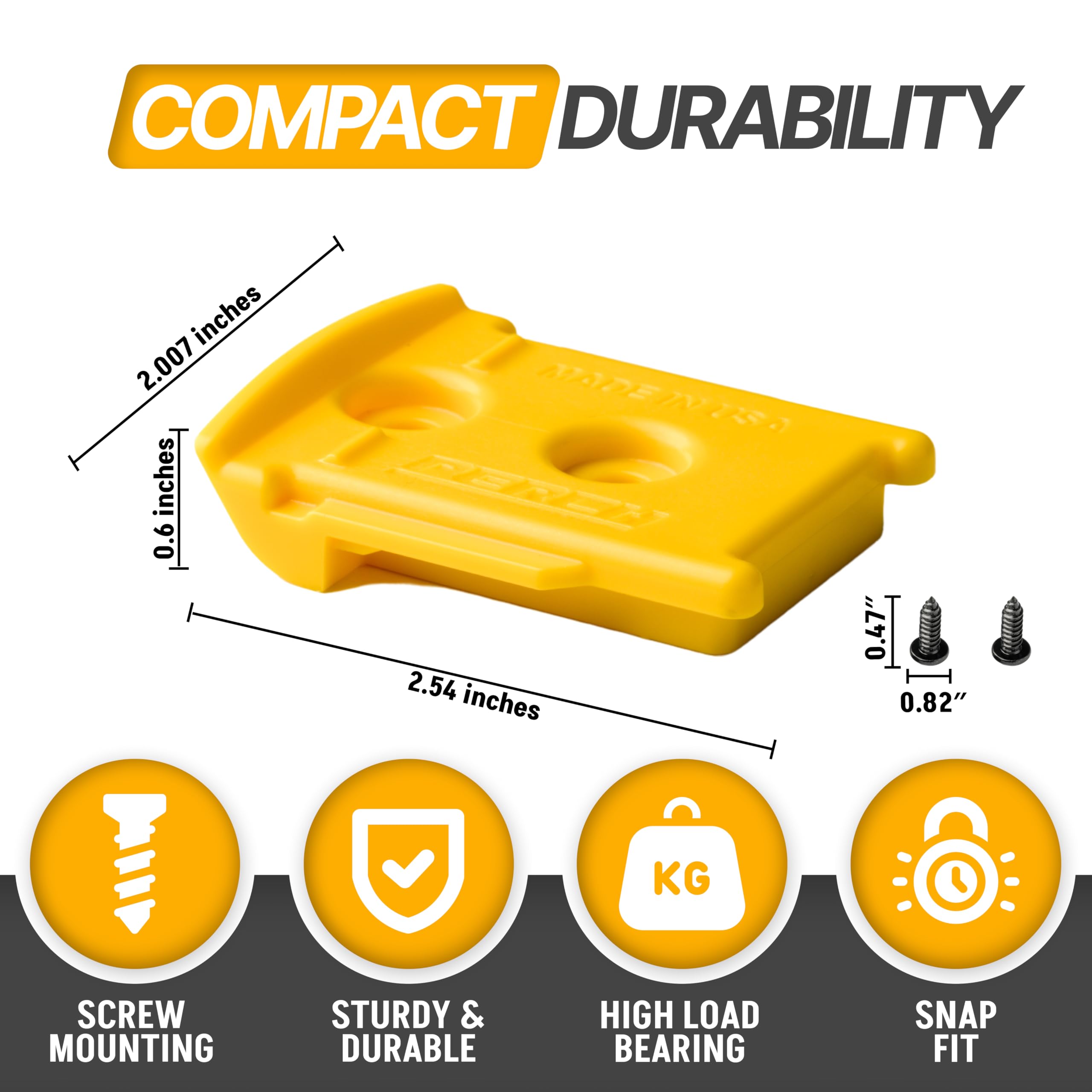 PERCH DeWalt 6-pack wall mount shows organized storage for drills.