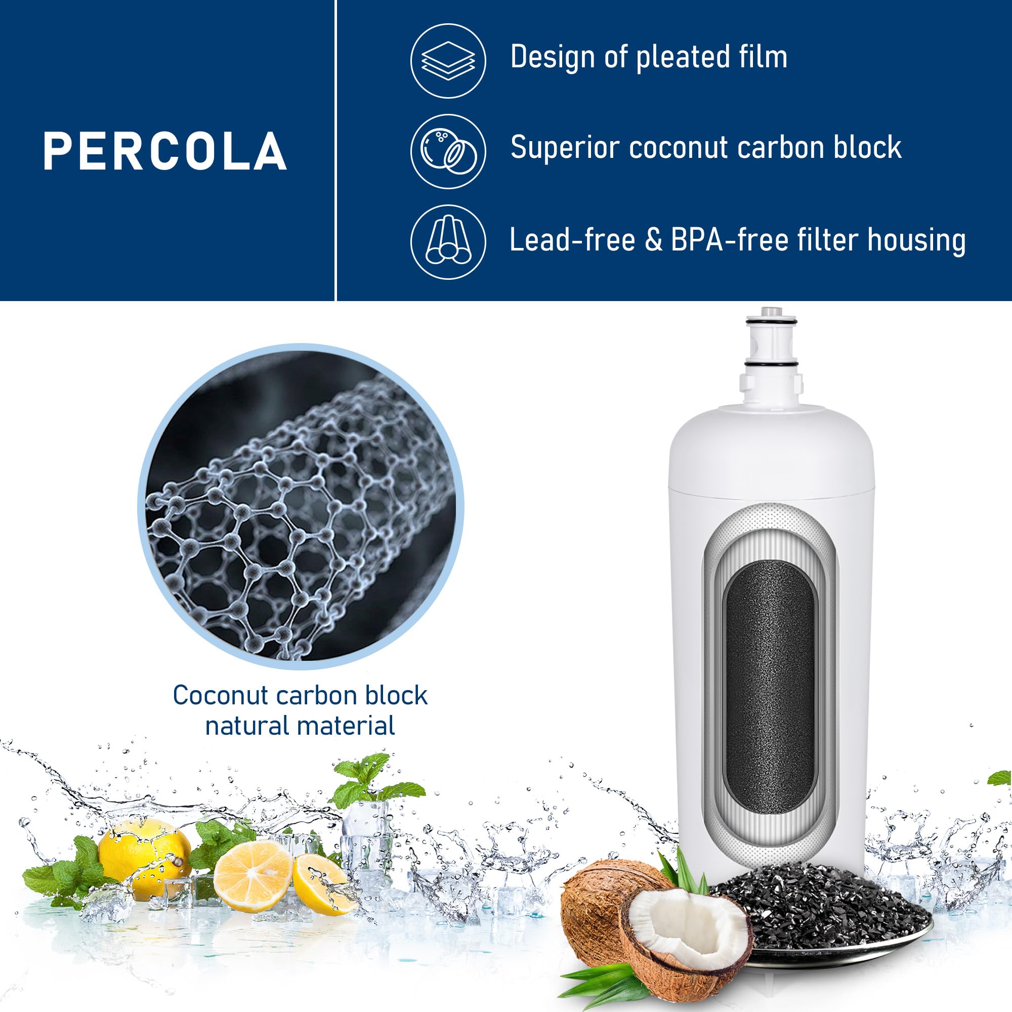 PERCOLA delivers up to 2.5 gpm flow for consistent faucet performance