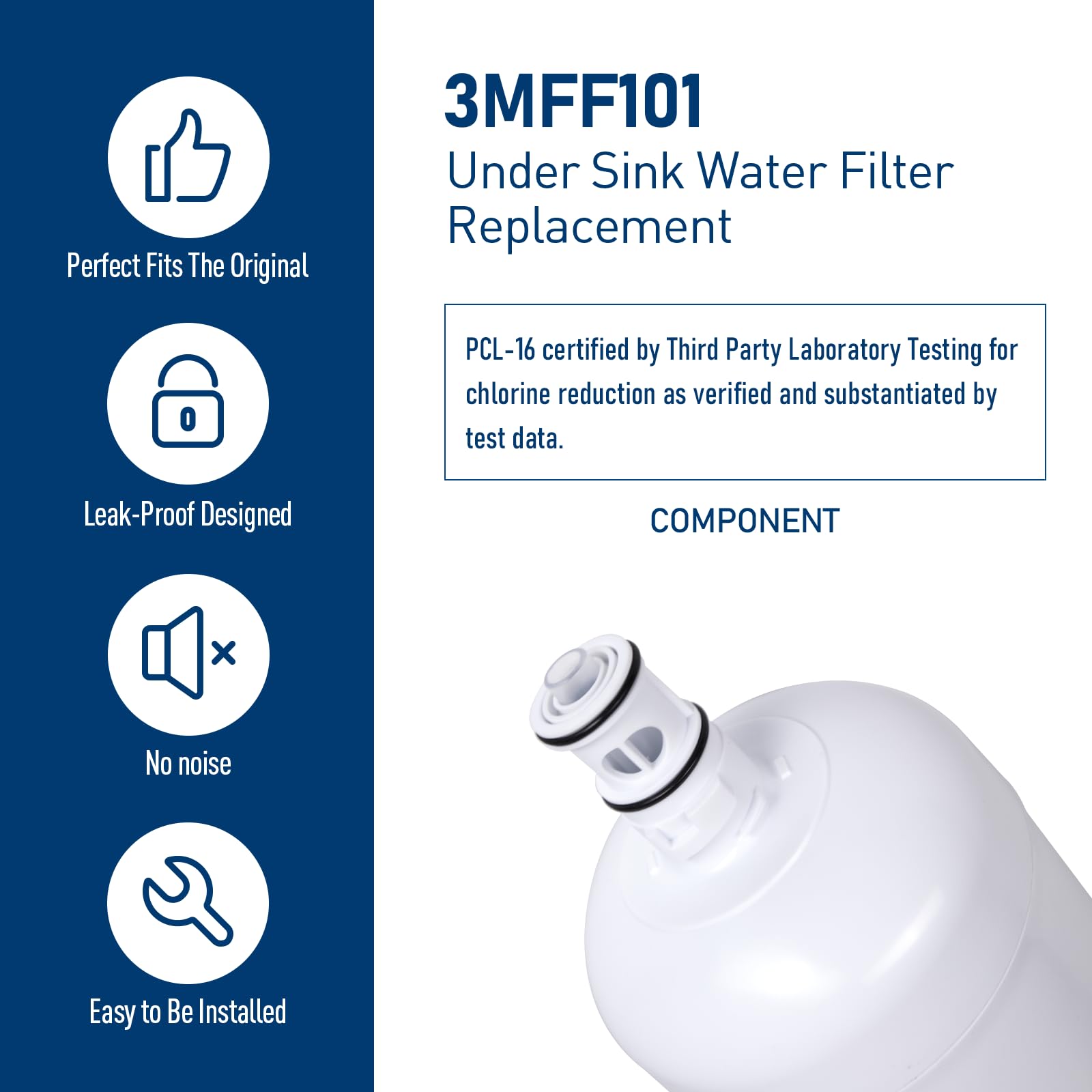 PERCOLA filter supports up to 6,000 gallons of clean water