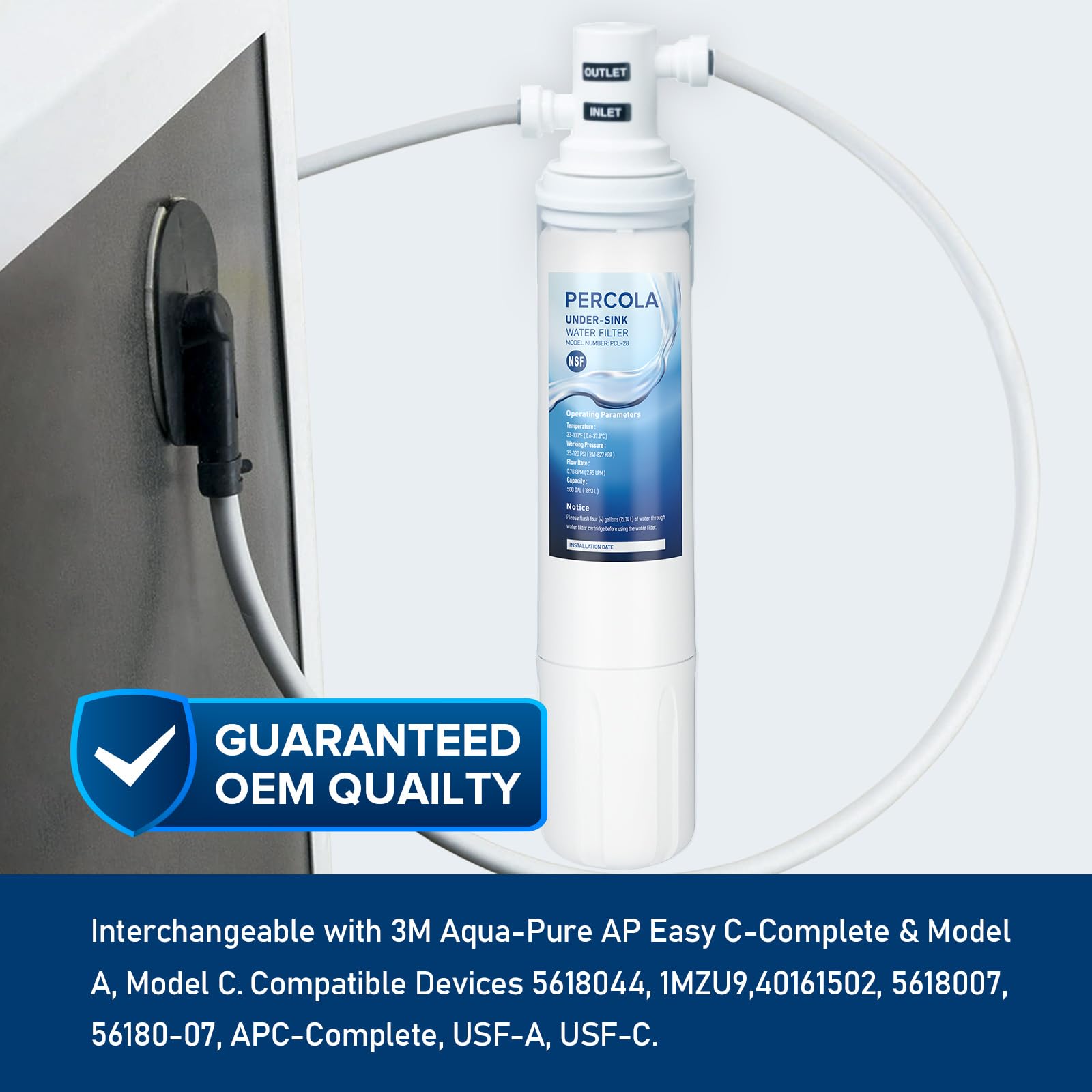 PERCOLA AP Easy C Complete 3-pack packaging highlights compatibility and substitution options.