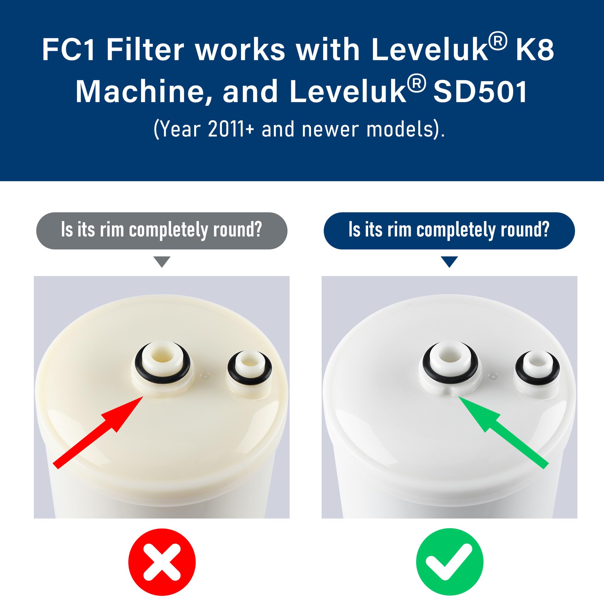 PERCOLA FC1 reduces chlorine taste and odor for crisper water.