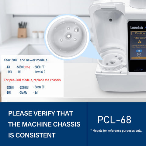 PERCOLA FC1 twist-lock design enables tool-free filter replacement.